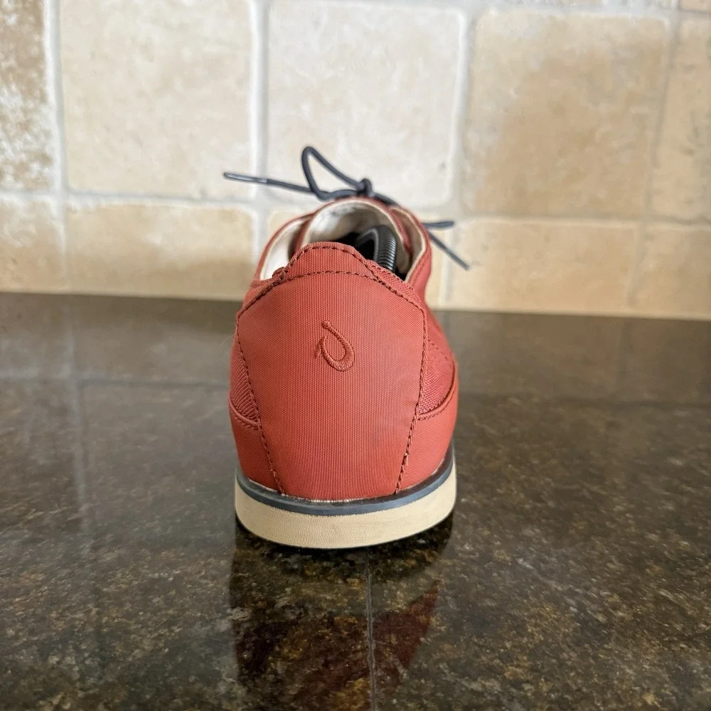 Olukai Honolulu Lace Mesh Mens Sz 13‎ Athletic Walking Boat Shoes Red